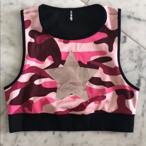 NWOT Ultracor pink camp sports bra size large